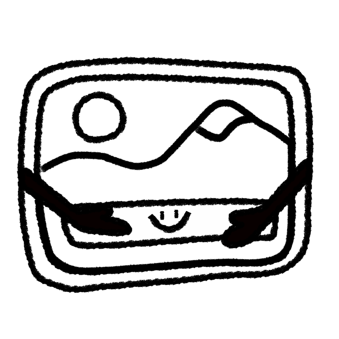 Black and white MySceneBoard logo